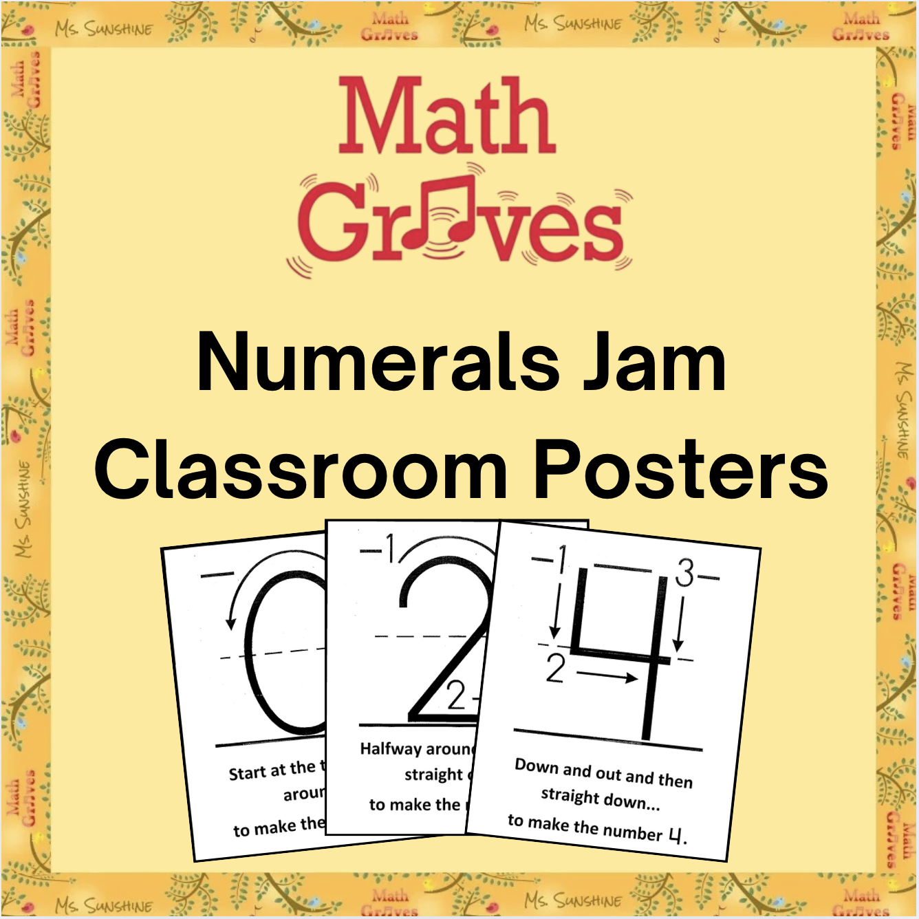 Numerals Jam Posters